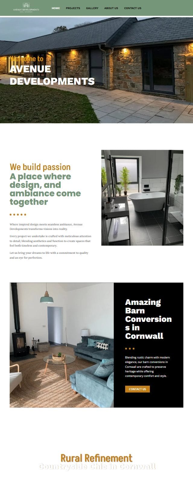 The Avenue Developments website