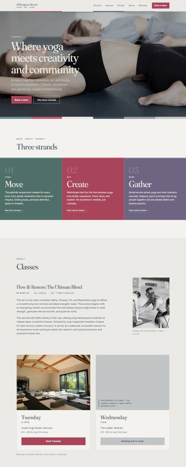 The Pilkington Wood website