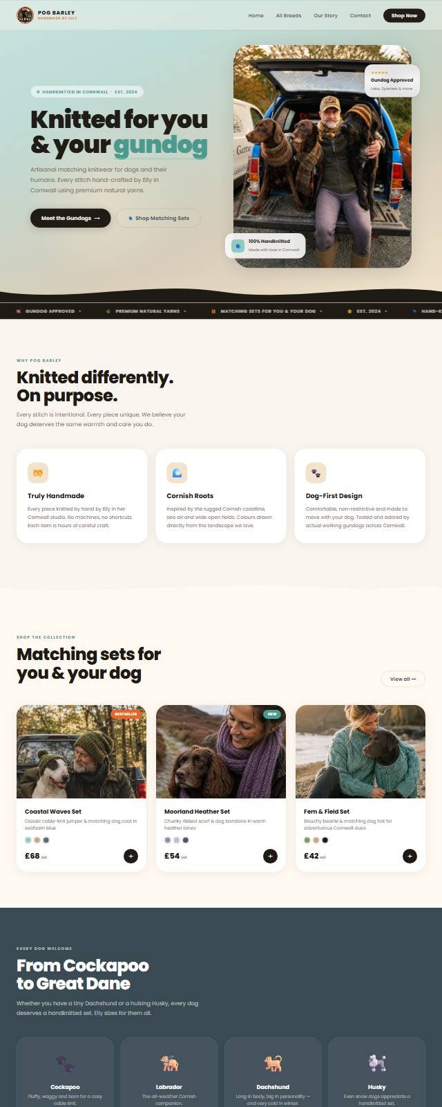 The Pog Barley website