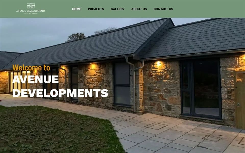 The Avenue Developments website
