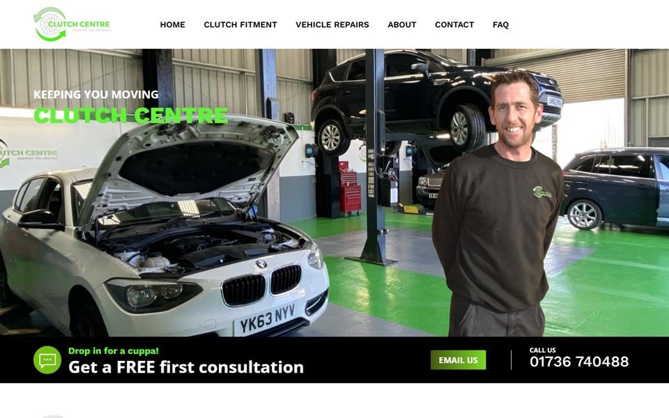 The Clutch Centre website